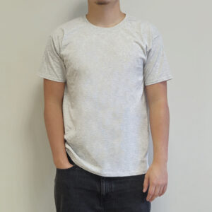 T-shirt Homme coton gris personnalisé