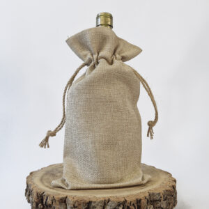 sac en chanvre pour bouteille personnalisable